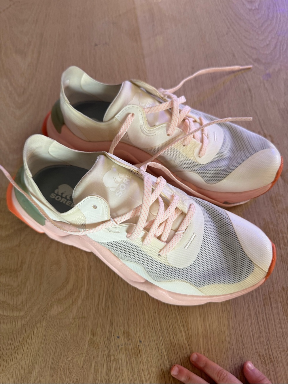 Sorel Women's Athletic Sneakers in Pink and Orange - Picture 3 of 5